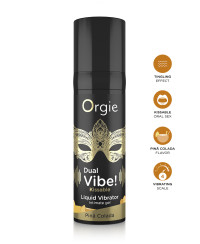 Gel d'excitation Dual Vibe Pina Colada Liquid Vibrator