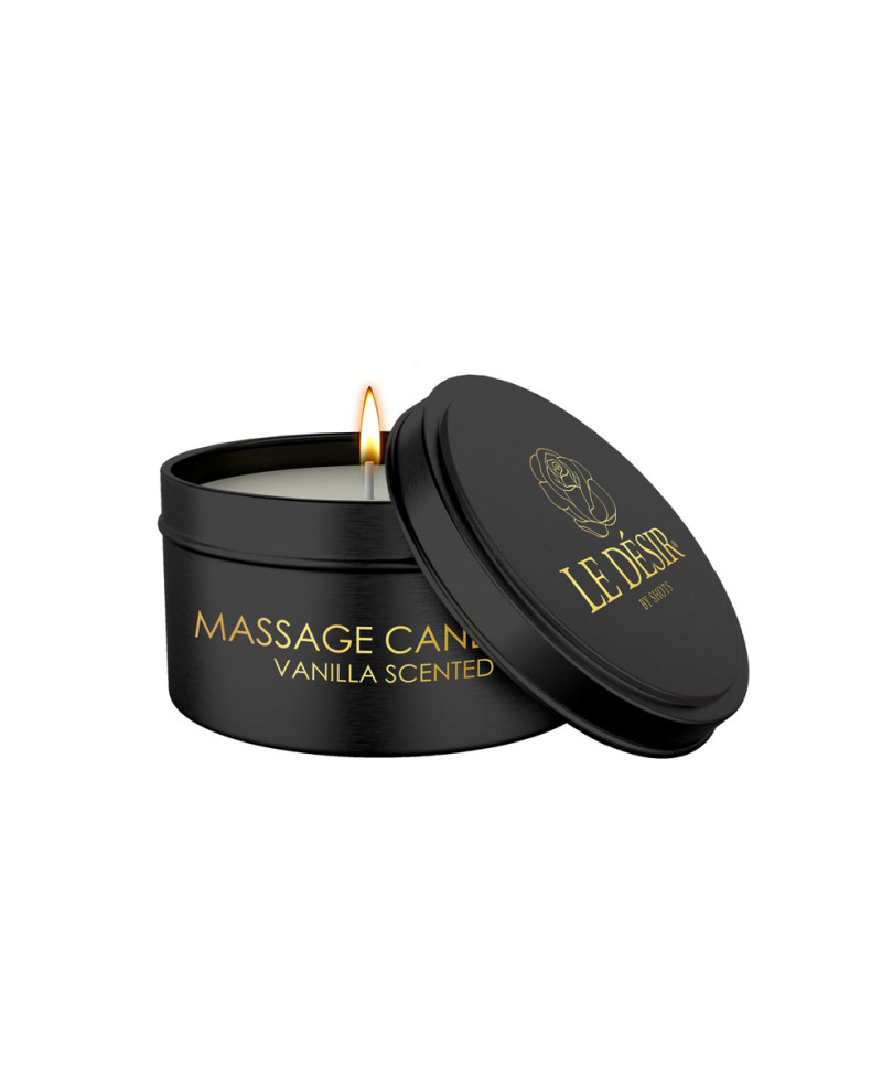 Bougie de massage érotique vanille 100g - Le Désir