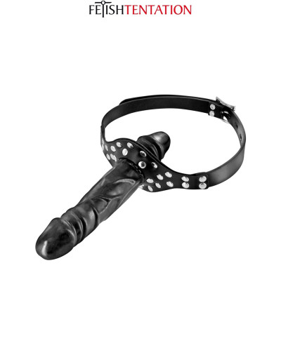 Bâillon double gode black - Fetish Tentation