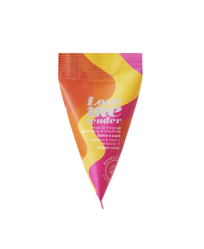 Berlingot huile massage comestible Barbe a papa