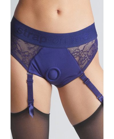 Harnais lingerie Diva (bleu) - Strap On Me