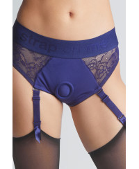 Harnais lingerie Diva (bleu) - Strap On Me