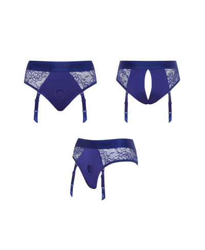 Harnais lingerie Diva (bleu) - Strap On Me