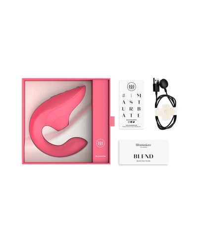 Double stimulateur Womanizer Blend rose éclatant