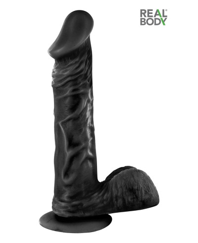 Gode réaliste 23 cm - Real Bruce Noir