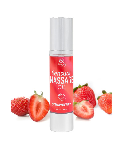 Huile de massage Fraise - Secret Play