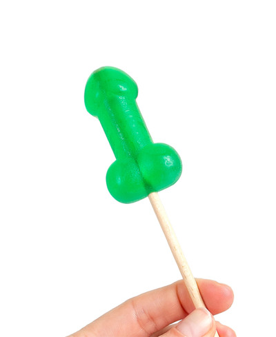 Présentoir de 40 sucettes pénis à la menthe avec effet rafraichissant