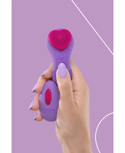 Stimulateur télécommandé de culotte HeartGem violet - FairyGasm