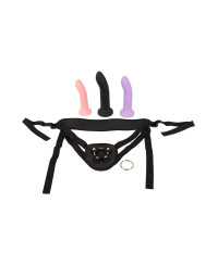 Gode ceinture avec 3 dildos inclus - You2Toys