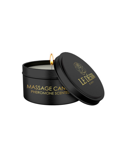 Bougie de massage érotique parfum phéromones 100g - Le Désir
