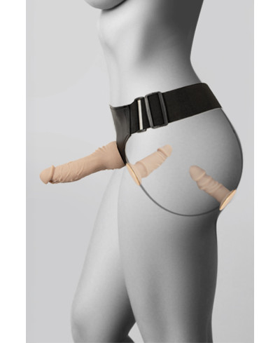 Gode-ceinture 3 dildos multi-positions - You2Toys