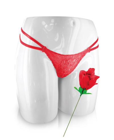 Rose surprise avec petite culotte - Fun Novelties
