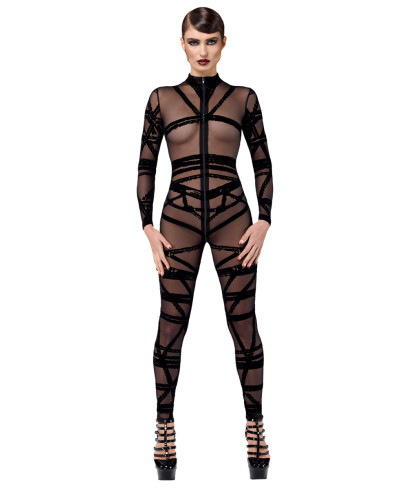 Combinaison floquée Bondesque F357 - Noir Handmade