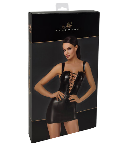 Mini robe lacée Vixen F363 - Noir Handmade