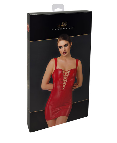 Mini robe lacée Bombshell F364 - Noir Handmade