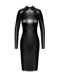 Robe fuseau Crystal F371 - Noir Handmade