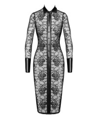 Robe fourreau Noirelle F376 - Noir Handmade