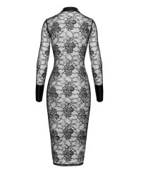 Robe fourreau Noirelle F376 - Noir Handmade