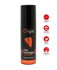 Gel d'excitation High Voltage Liquid Vibrator Fraise - Orgie