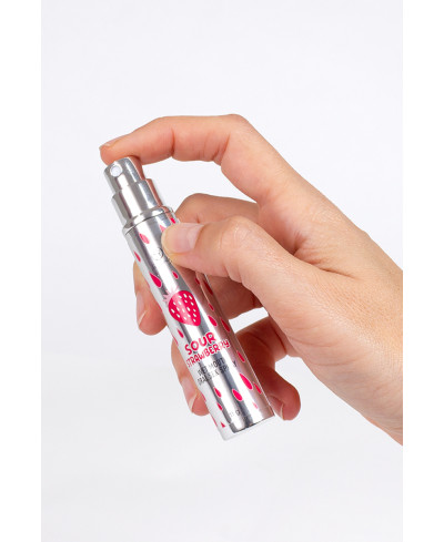Spray sexe oral et bouche humide à la fraise acide