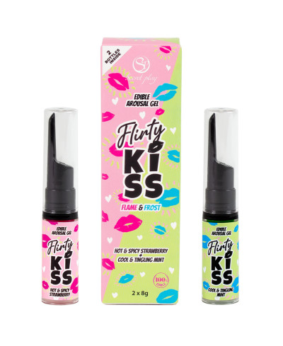 Pack 2 gels pour sexe oral Flirty Kiss - Secret Play