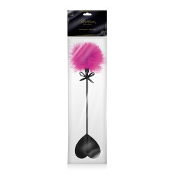 Tapette coeur avec pompon fuchsia - Sweet Caress