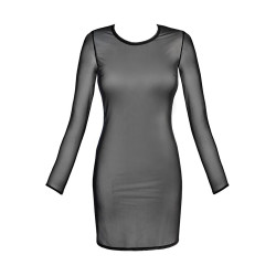 Robe tulle noir V-10639 - Axami