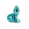 Plug bijou aluminium chromé vert S
