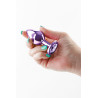 Plug bijou aluminium chromé violet M