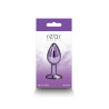 Plug bijou aluminium chromé violet S